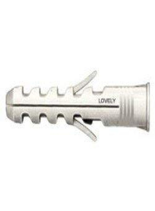 لافلي سدادة حائط بيضاء بغلاف نايلون من لوفلي، مقاس 4.5 × 25 مم - عبوة من 100 قطعة - Image 2